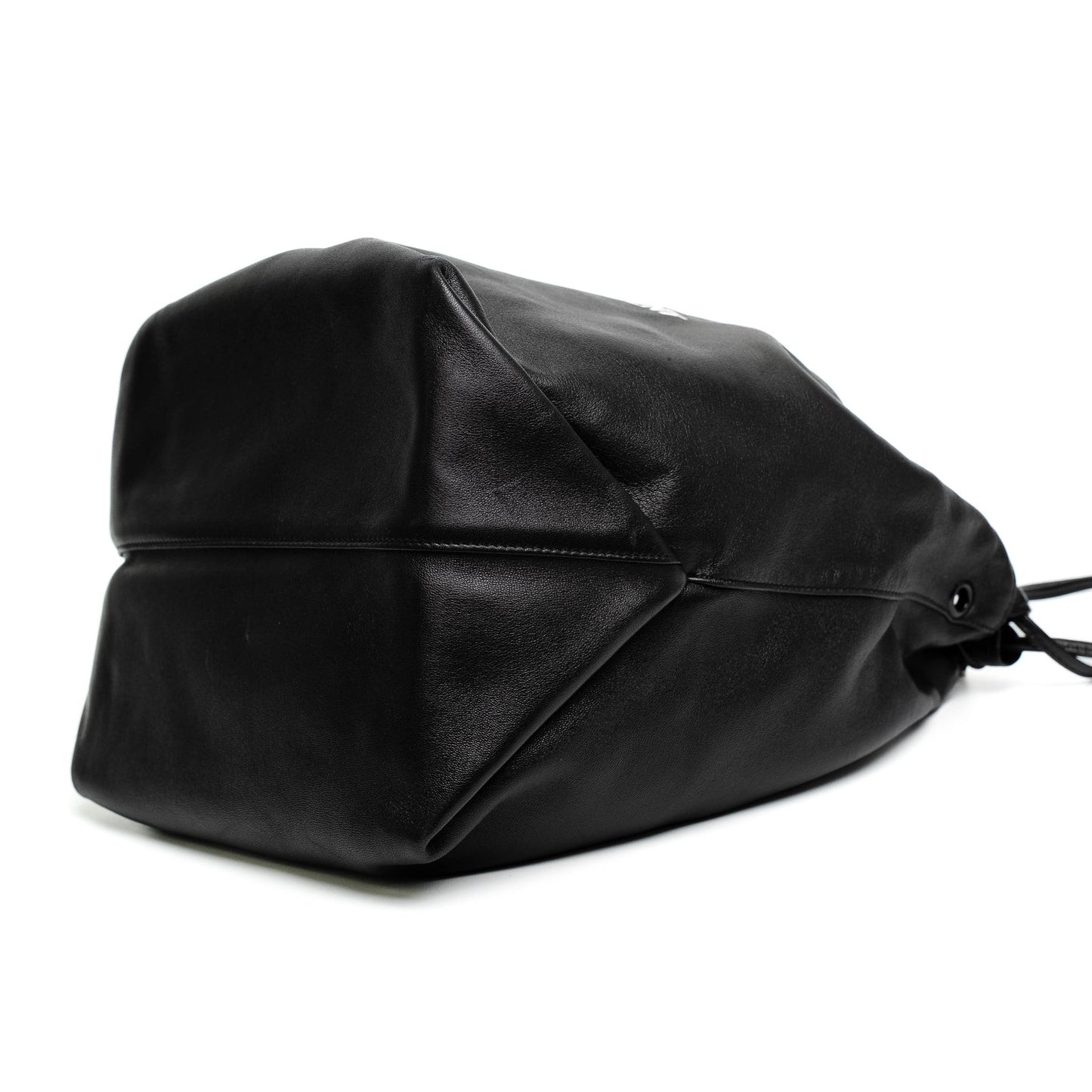 Saint Laurent Teddy Leather Bucket Bag