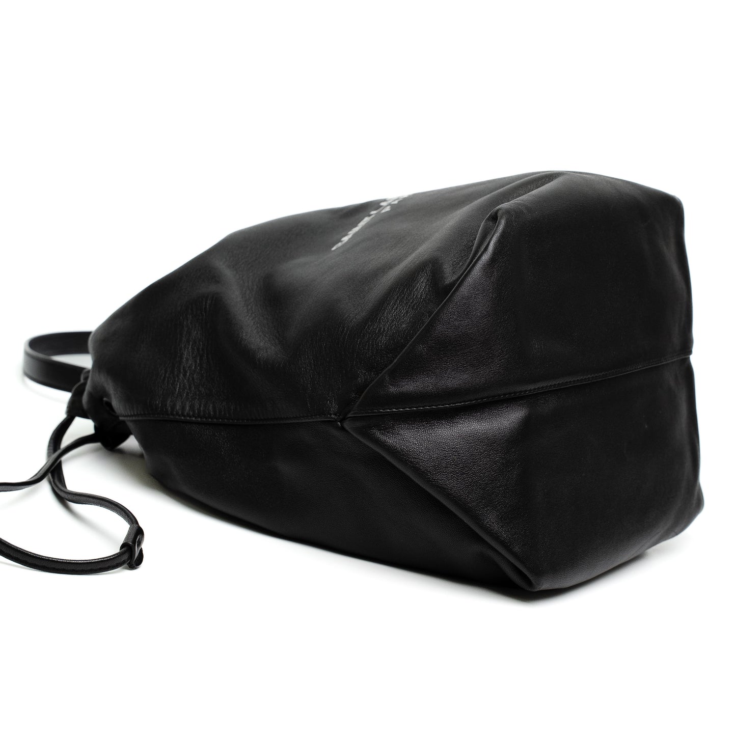 Saint Laurent Teddy Leather Bucket Bag