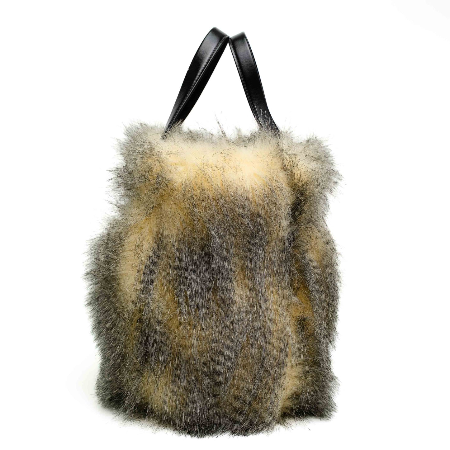PRADA FAUX FUR TOTE HANBAG