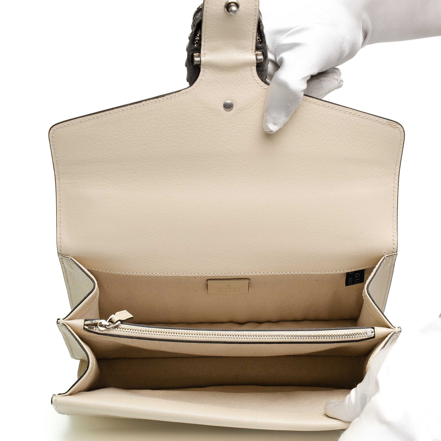 Gucci Dionysus Cream Leather Shoulder Bag