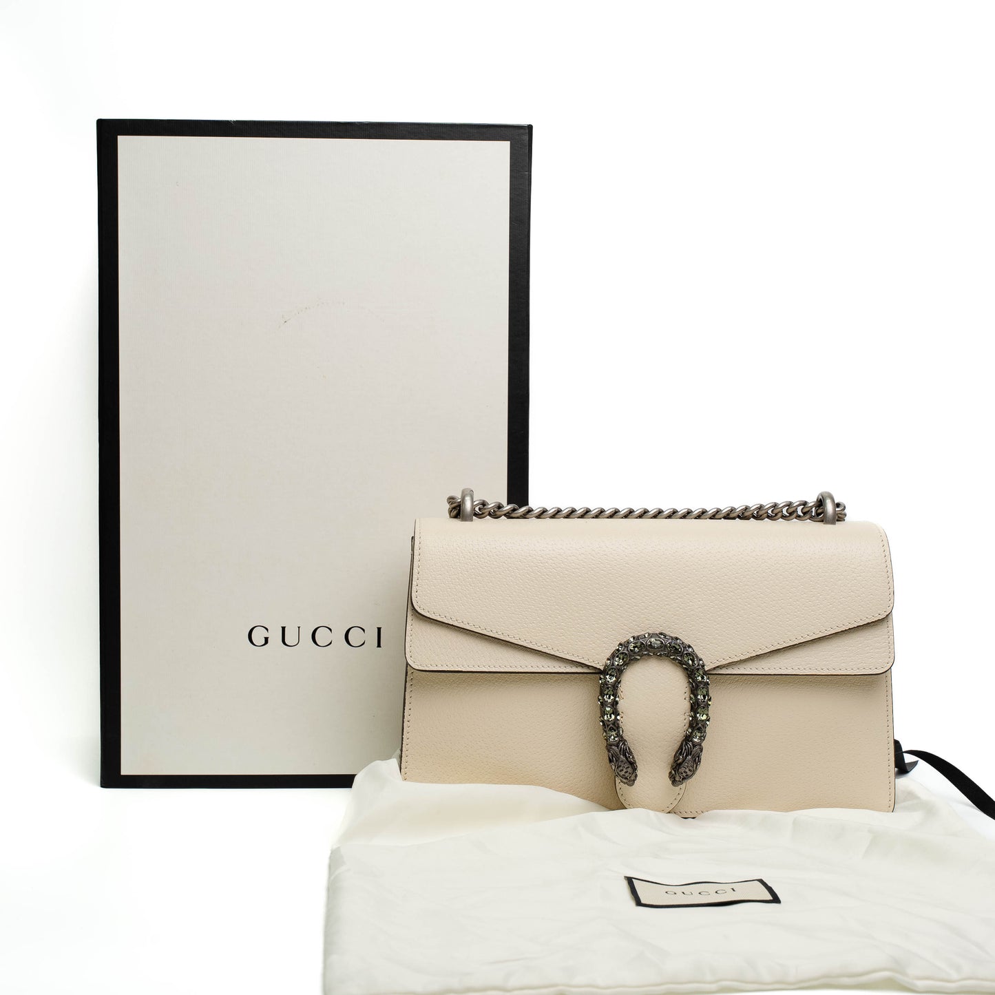 Gucci Dionysus Cream Leather Shoulder Bag