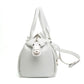 Balenciaga Monday White Leather Bowling Bag