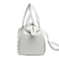 Balenciaga Monday White Leather Bowling Bag