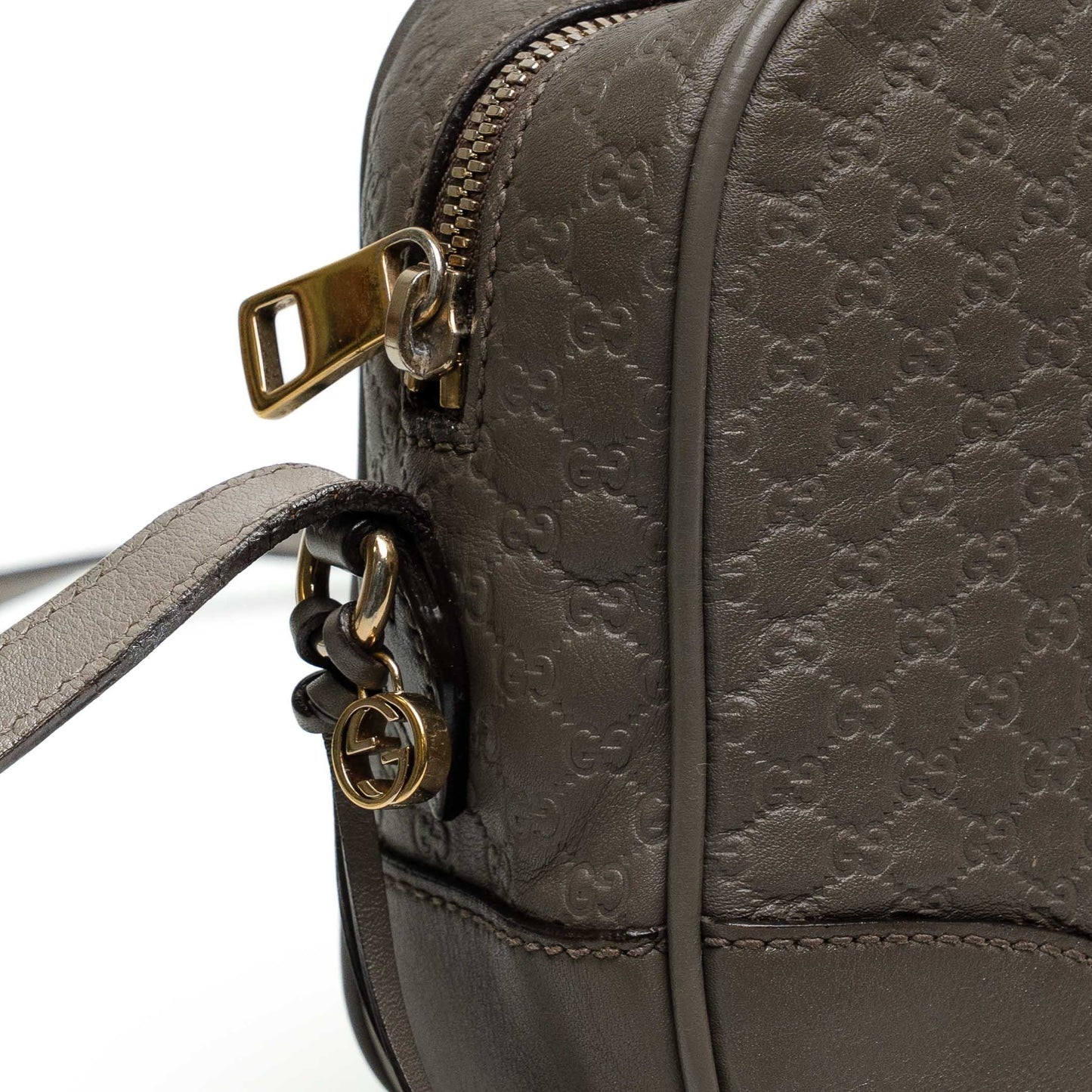 Gucci Microguccissima Grey Mini Bree Messenger