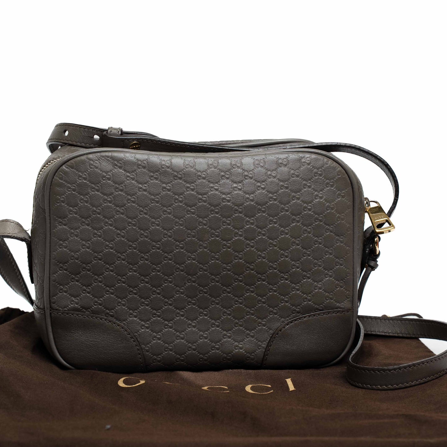 Gucci Microguccissima Grey Mini Bree Messenger