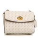 Coach Parker Chalk Quilted Rivet Shoulder Bag