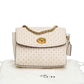 Coach Parker Chalk Quilted Rivet Shoulder Bag