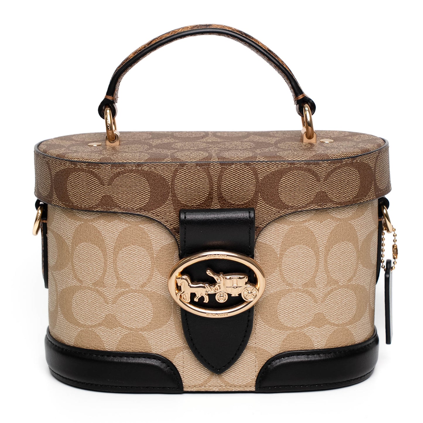 Coach Georgie Gem Khaki Canvas Crossbody Bag