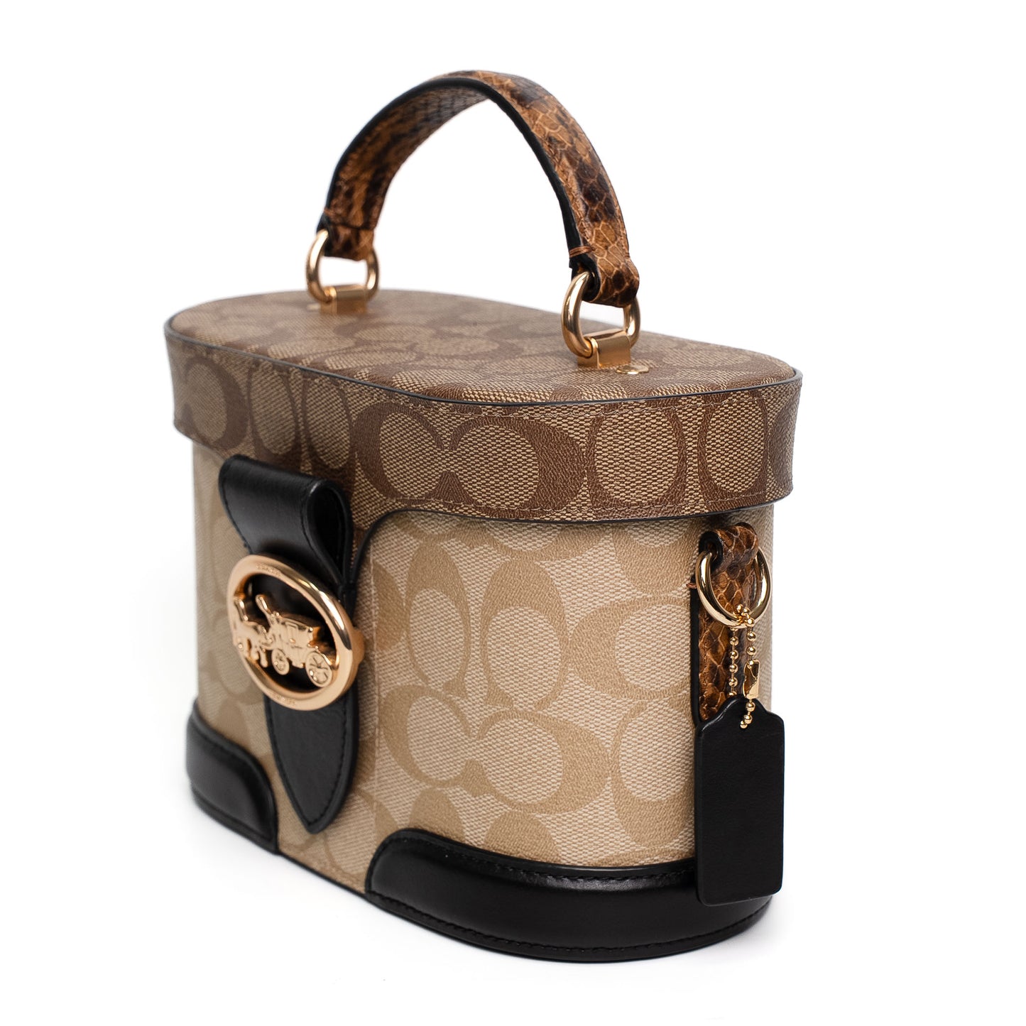 Coach Georgie Gem Khaki Canvas Crossbody Bag