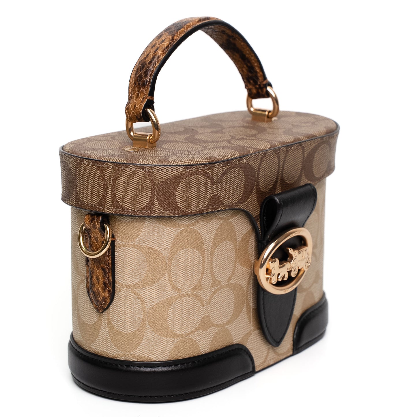 Coach Georgie Gem Khaki Canvas Crossbody Bag