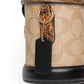 Coach Georgie Gem Khaki Canvas Crossbody Bag