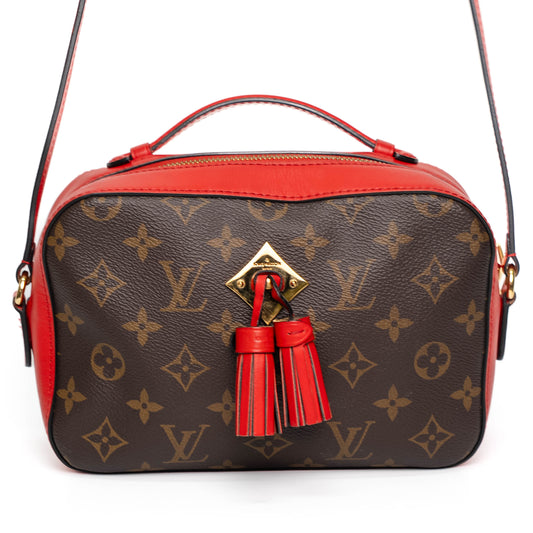 Louis Vuitton Saintonge Red Calfskin Crossbody Bag