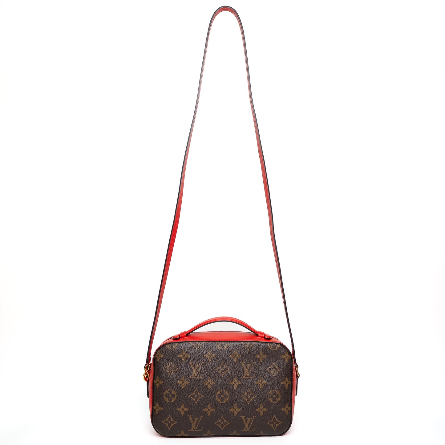 Louis Vuitton Saintonge Red Calfskin Crossbody Bag