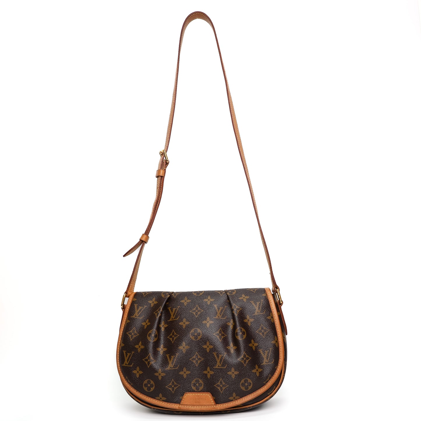 Louis Vuitton Menilmontant MM Brown Monogram Shoulder Bag