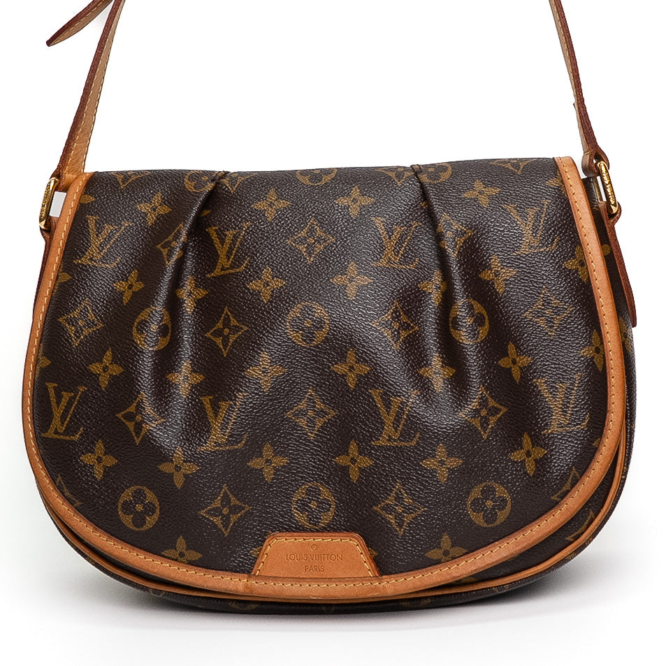 Louis Vuitton Menilmontant MM Brown Monogram Shoulder Bag
