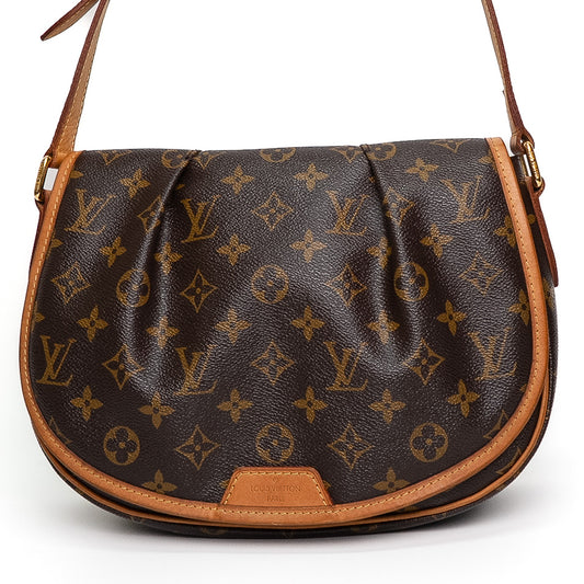 Louis Vuitton Menilmontant MM Brown Monogram Shoulder Bag