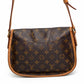 Louis Vuitton Menilmontant MM Brown Monogram Shoulder Bag