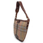 Burberry House Tweed Check Wool Shoulder Bag