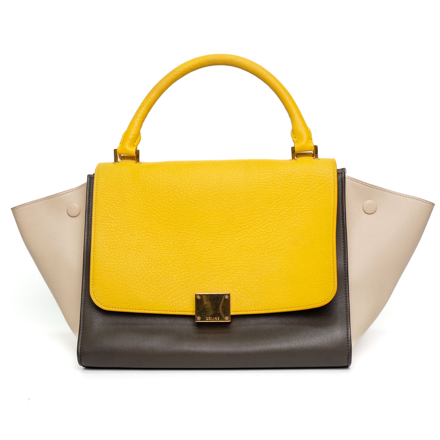 Celine Trapeze Multicolour Leather Top Handle Bag