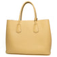 Prada Yellow Saffiano Cuir Double Tote
