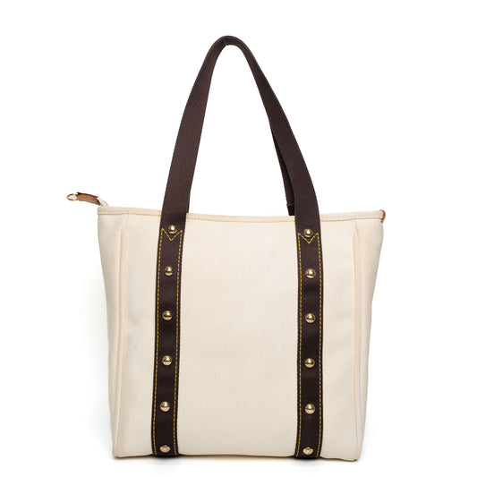 Louis Vuitton Toile Antigua White Canvas Tote Bag