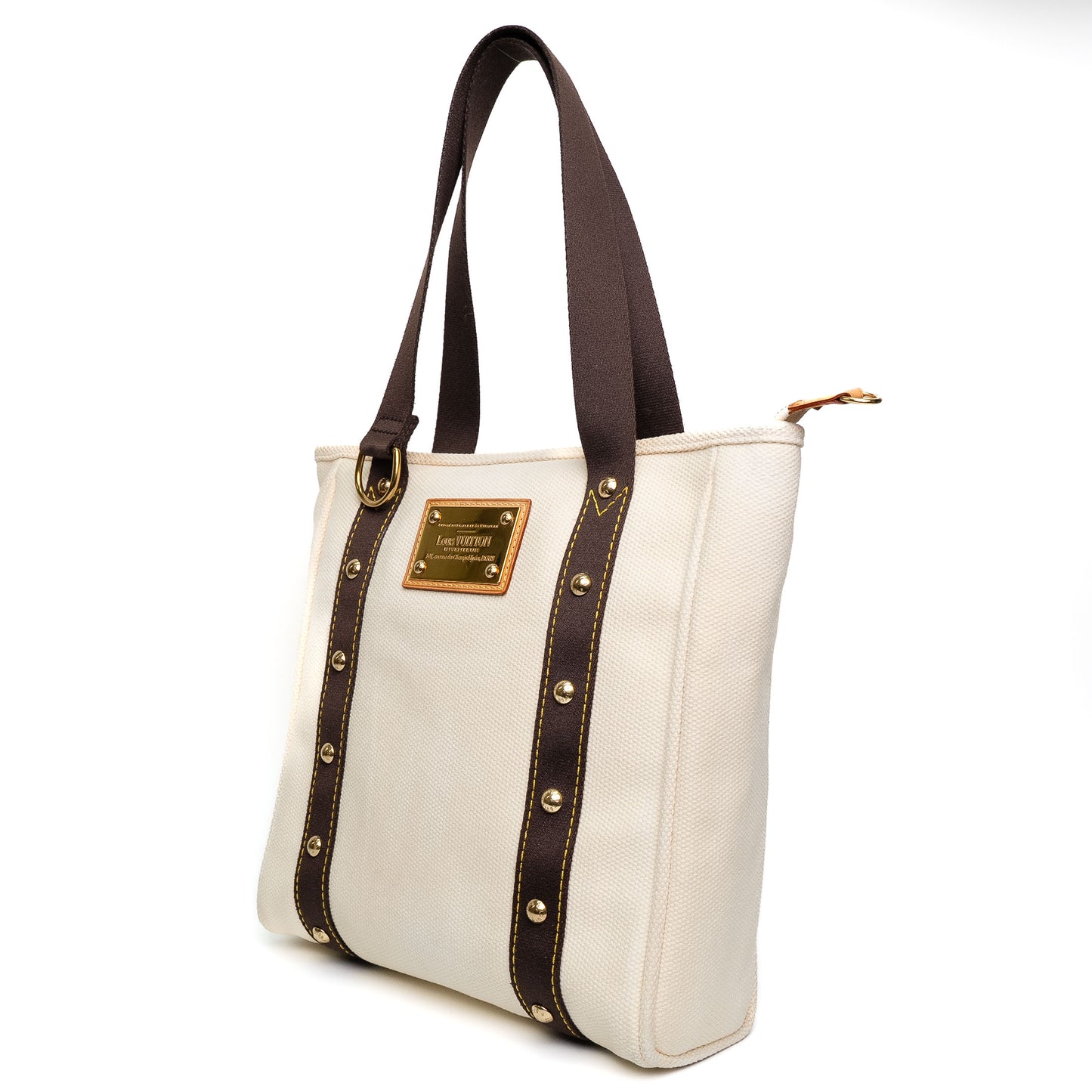 Louis Vuitton Toile Antigua White Canvas Tote Bag