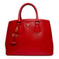Prada Galleria Red Saffiano Leather Tote