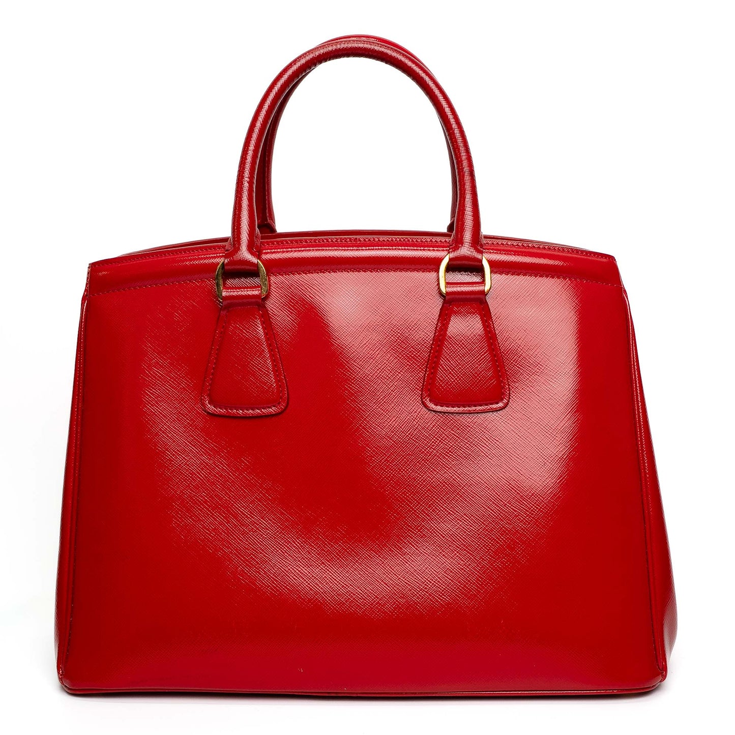 Prada Galleria Red Saffiano Leather Tote