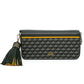 Fauré Le Page Grey Printed Crossbody Bag