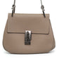 Chloé Taupe Leather Chain Shoulder Bag