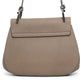 Chloé Taupe Leather Chain Shoulder Bag