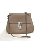 Chloé Taupe Leather Chain Shoulder Bag