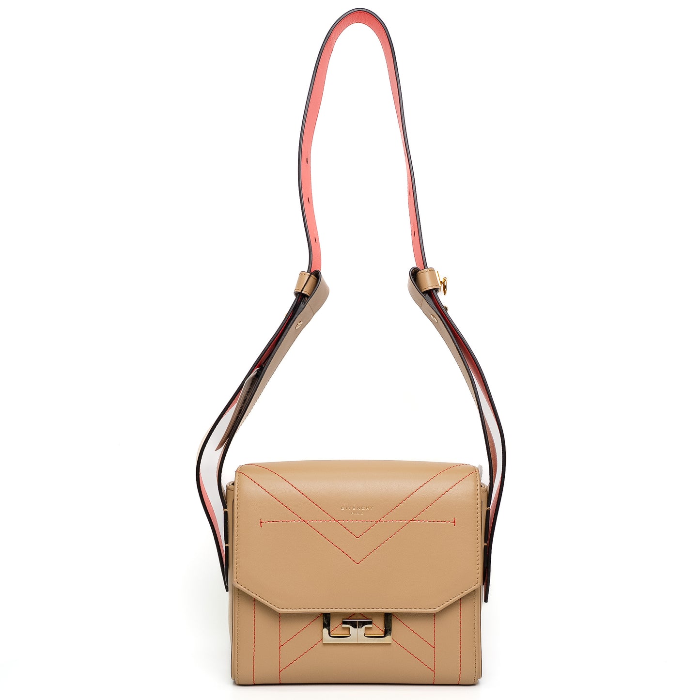 Givenchy Eden Beige Leather Top Handle Bag