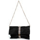 Jimmy Choo Daisy Black Satin Clutch Bag