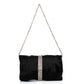 Jimmy Choo Daisy Black Satin Clutch Bag