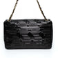 Versace Patent Leather Quilted Chain Shoulder Bag
