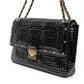 Versace Patent Leather Quilted Chain Shoulder Bag