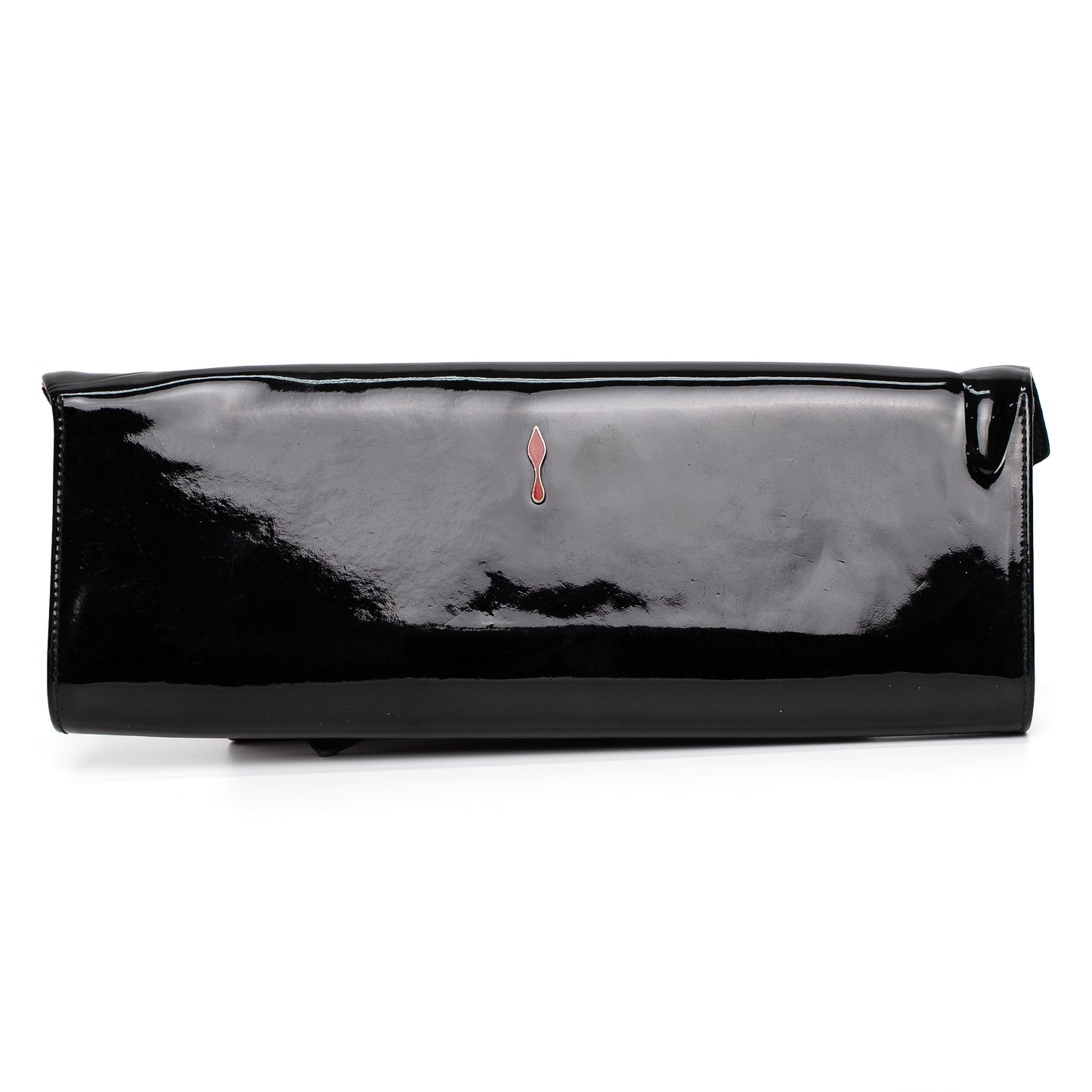 Christian Louboutin Pigalle Black Patent Clutch Bag