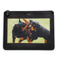 Givenchy Rottweiler Graphic Leather Zip Pouch