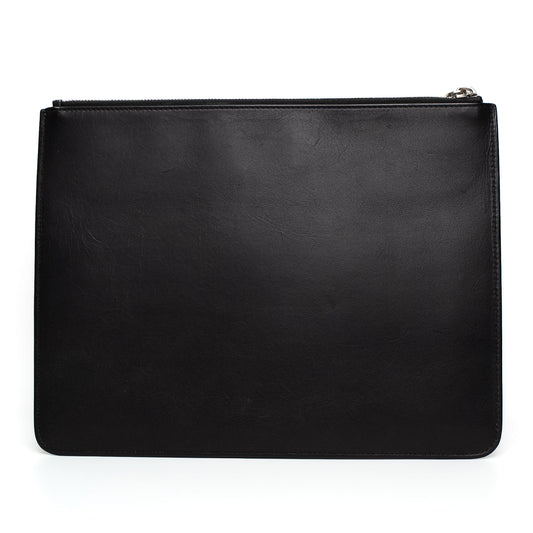 Givenchy Rottweiler Graphic Leather Zip Pouch