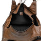 Burberry Nutmeg Degrade Lace Leather Hobo Bag
