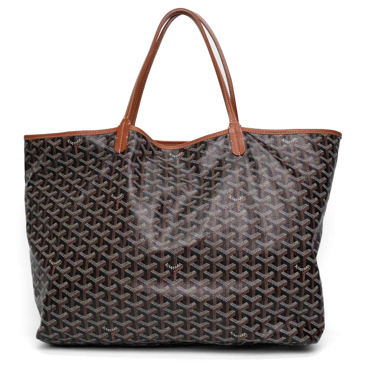 Goyard Saint Louis Brown Canvas Tote
