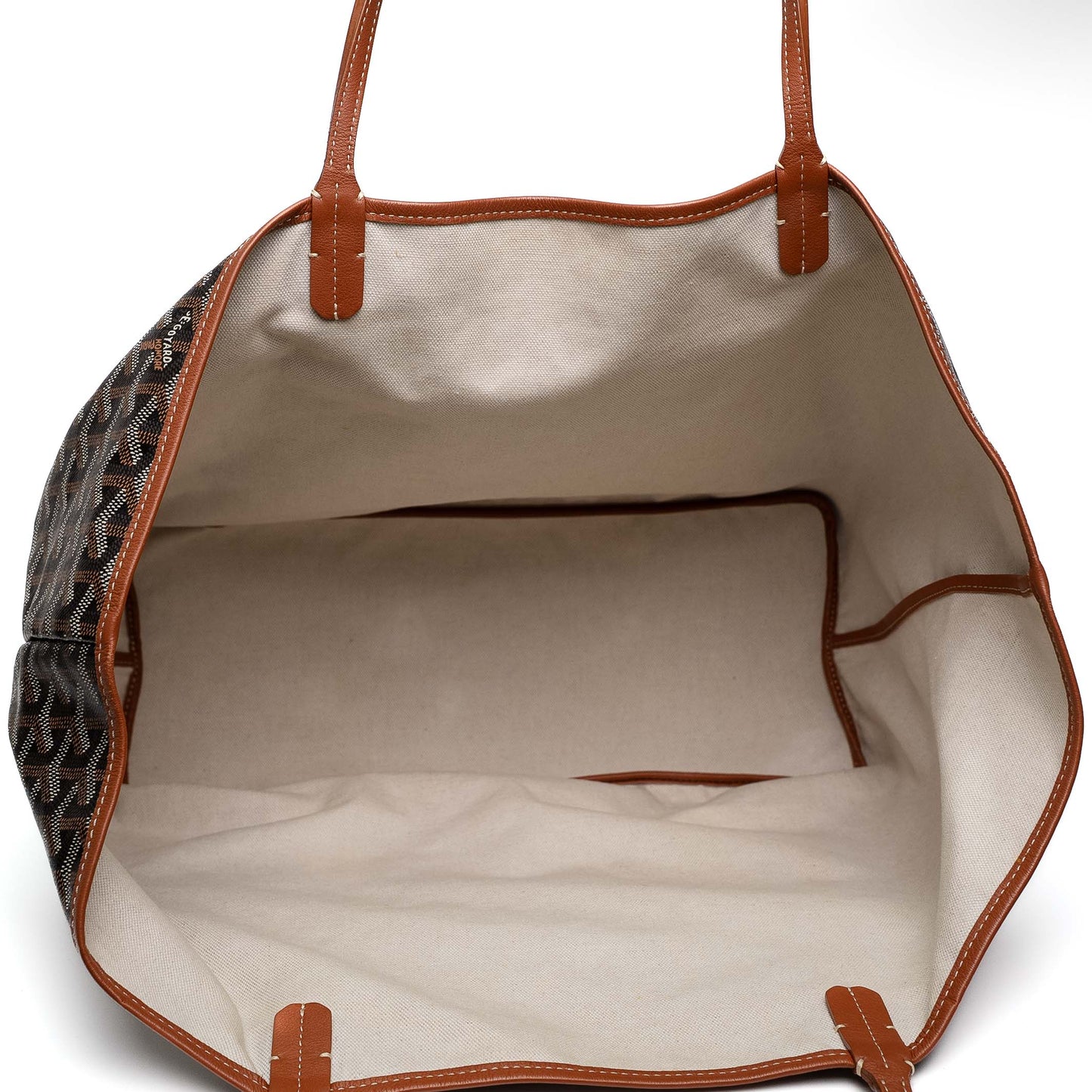 Goyard Saint Louis Brown Canvas Tote