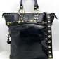 Vintage Gucci Babouska Heart Large Black Studded Leather Tote/Shopper Bag image 2