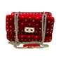 Valentino Garavani Rockstud Spike Quilted Velvet Bag image 0