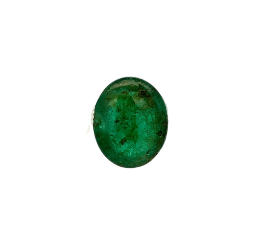 7.13CT Emerald Oval Cabochon Loose Gemstone image 0