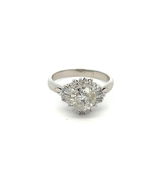 Platinum Ballerina 1.80ct Diamond Cluster Ring image 0
