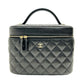 Chanel Quilted Vanity Case in Black Caviar Leather image 0
