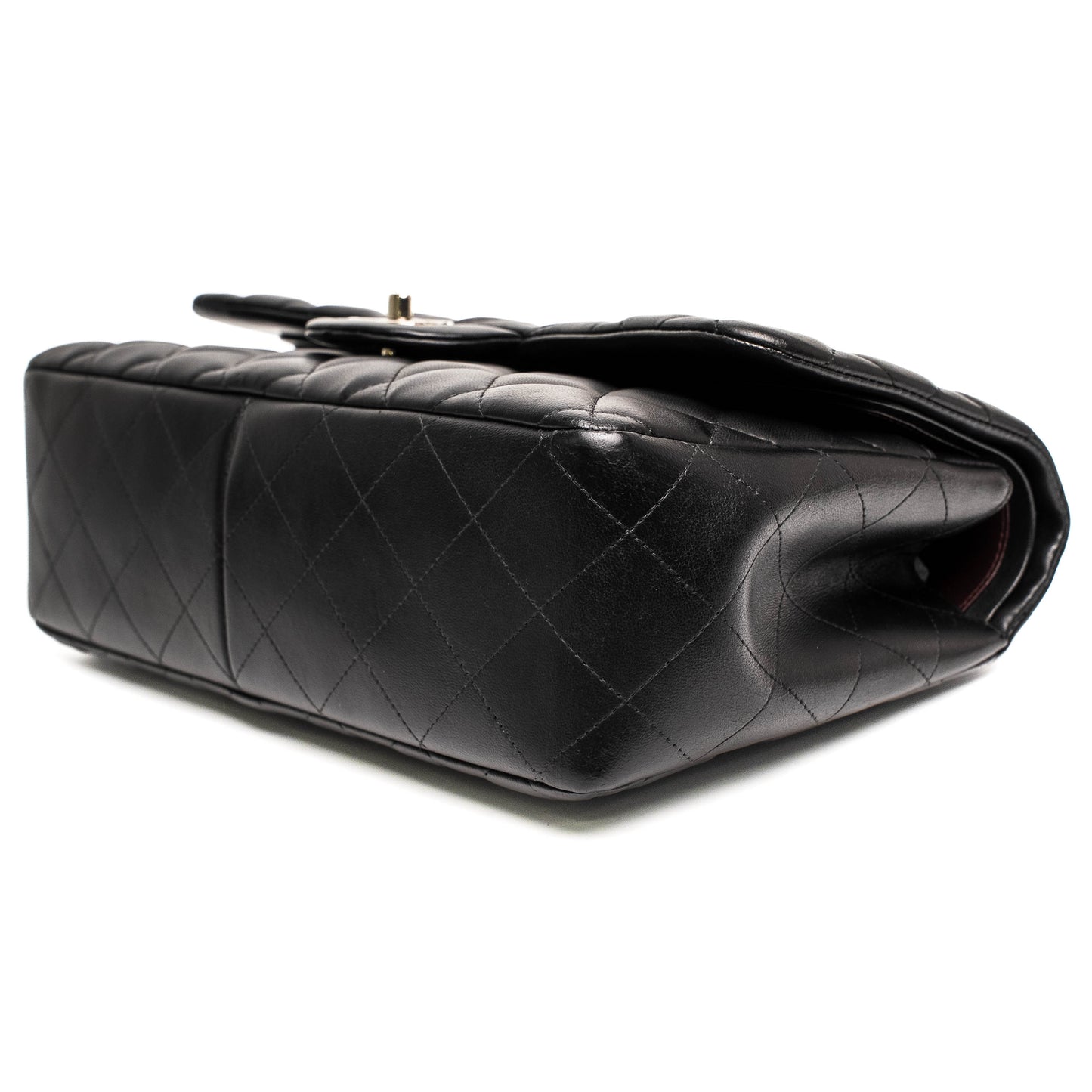 Chanel Classic Jumbo Black Caviar Flap Bag