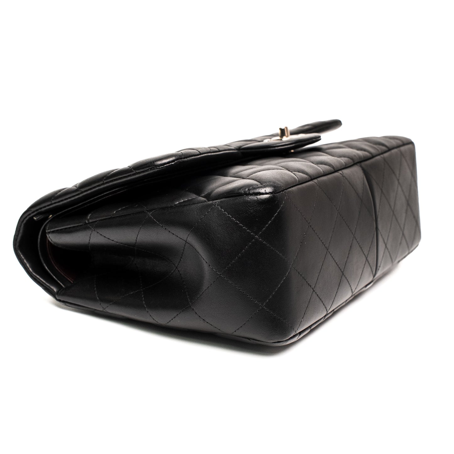 Chanel Classic Jumbo Black Caviar Flap Bag